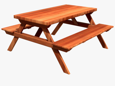 Banco de picnic7 Modelo 3D