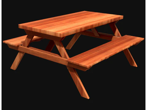 Picnic bench7 3D Model