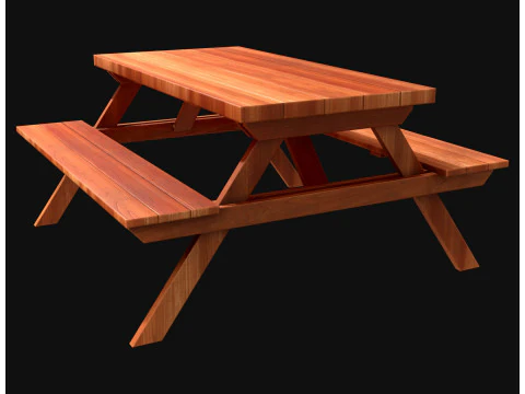 Picnic bench7 3D Model