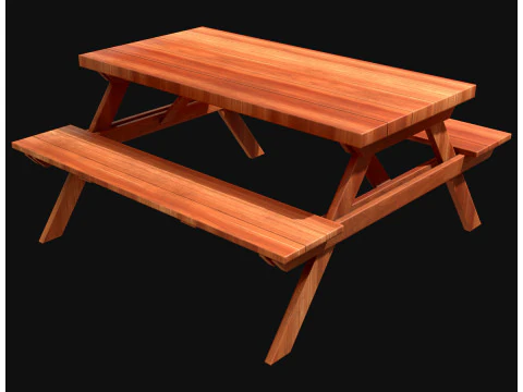 Picnic bench7 3D Model
