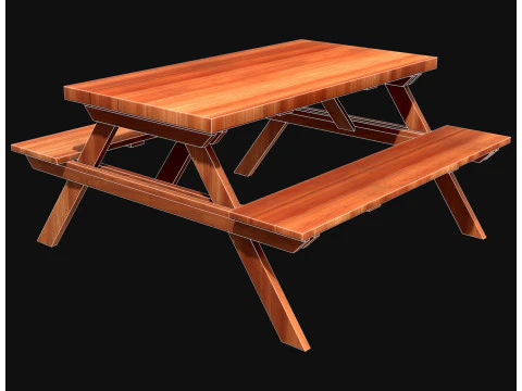 Picnic bench7 3D Model