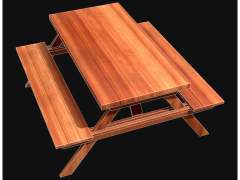 Picnic bench7 3D Model
