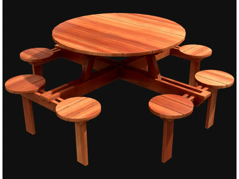 Picnic bench8 3D Model