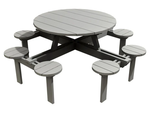 Picnic bench8 3D Model
