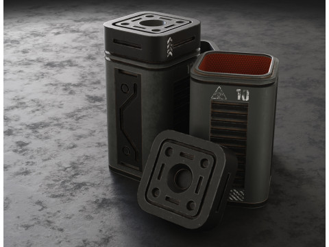 Cassa di fantascienza1 Modello 3D