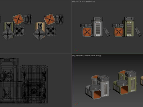 Cassa di fantascienza1 Modello 3D