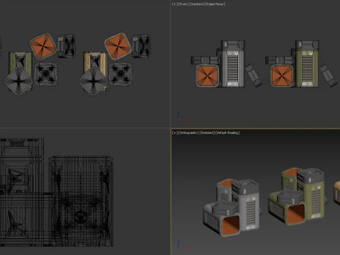 Sci-Fi Crate1 3D Model