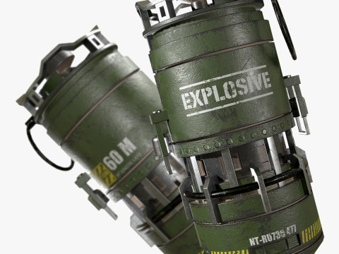 Grenade Concept1 3D Model