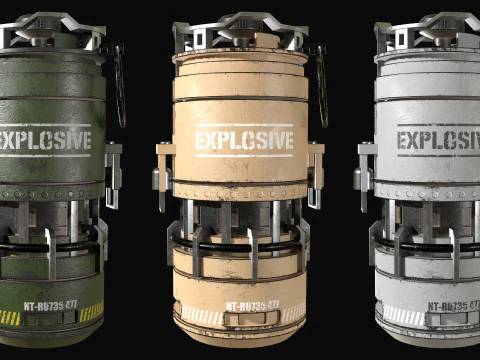 Granaatconcept1 3D Model