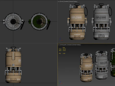 Granaatconcept1 3D Model