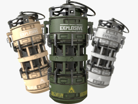 Grenade Concept2 3D Model