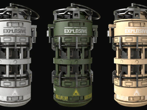 Grenade Concept2 3D Model