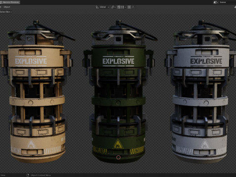 Granatenkonzept2 3D Modell