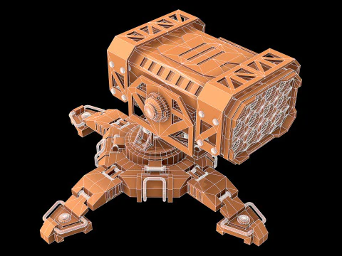 Missile Launcher 1 - Clay 3D Model