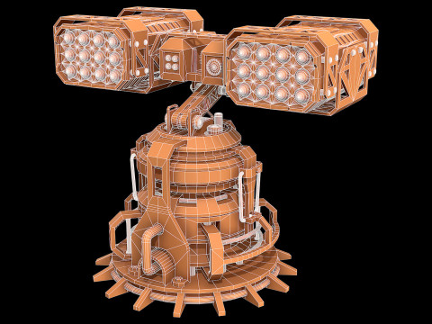 Missile Launcher 2 - Clay 3D Model