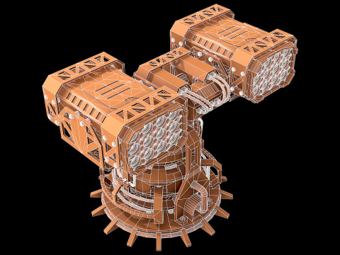 Missile Launcher 2 - Clay 3D Model