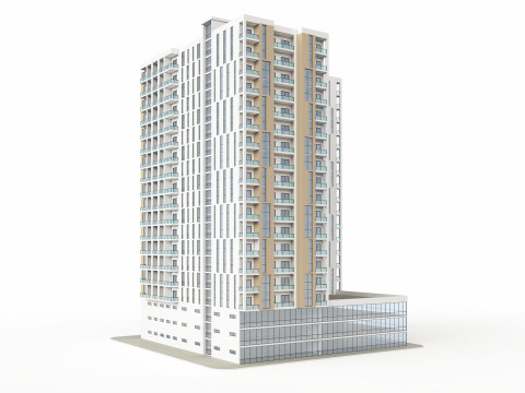 Edificio de Uso Mixto 1 Modelo 3D