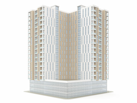 Edificio de Uso Mixto 1 Modelo 3D