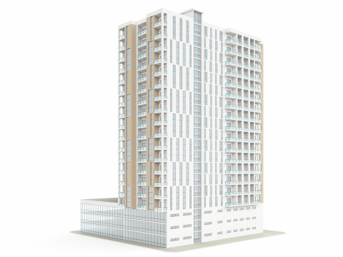Edificio de Uso Mixto 1 Modelo 3D