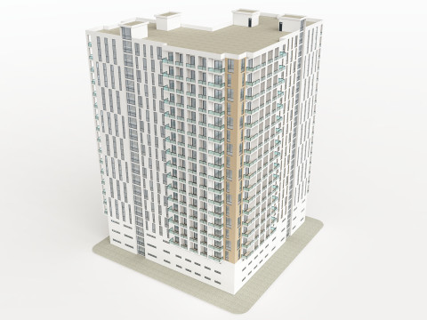 Edificio de Uso Mixto 1 Modelo 3D