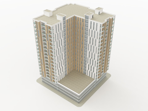 Edificio de Uso Mixto 1 Modelo 3D