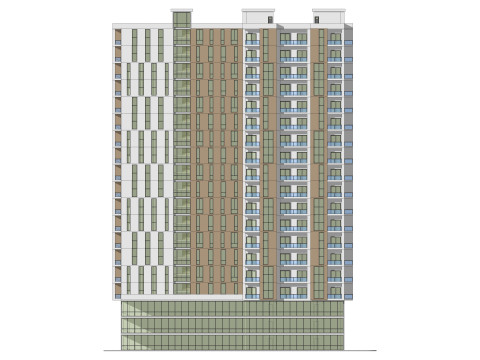 Edificio de Uso Mixto 1 Modelo 3D