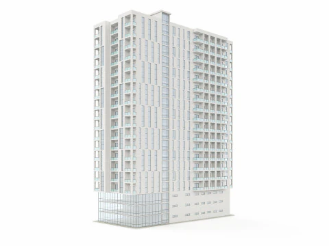 Mixed Use Building 3 3D Model