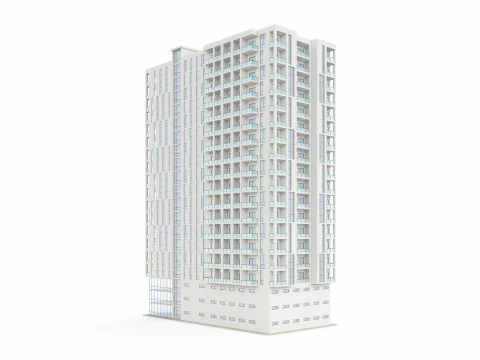 Mixed Use Building 3 3D Model