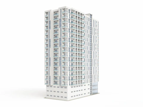 Mixed Use Building 3 3D Model