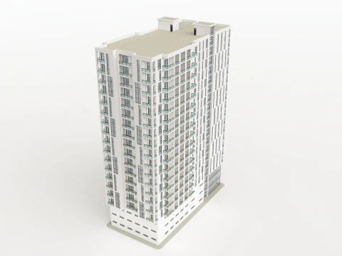 Mixed Use Building 3 3D Model