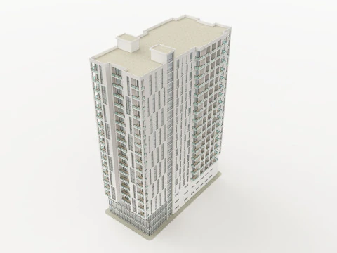 Mixed Use Building 3 3D Model