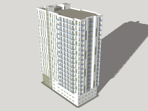 Mixed Use Building 3 3D Model