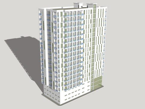Mixed Use Building 3 3D Model