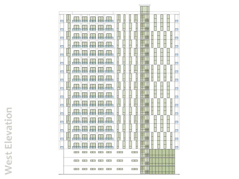 Mixed Use Building 3 3D Model