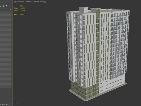 Mixed Use Building 3 3D Model