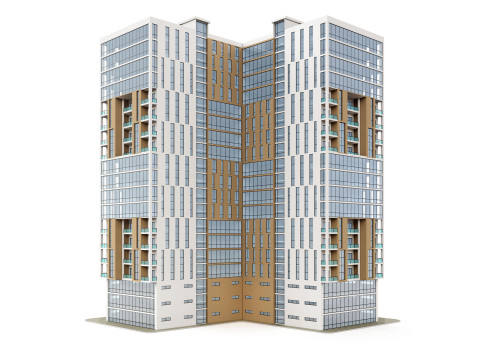 Багатофункціональний будинок 4 3D Модель