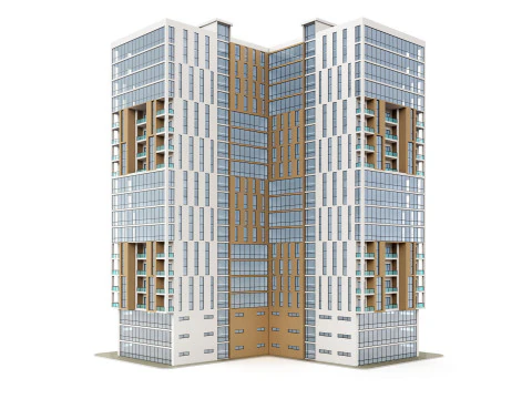 複合用途ビル4 3Dモデル