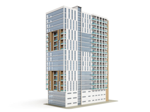 Багатофункціональний будинок 4 3D Модель