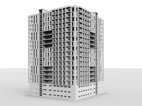 複合用途ビル4 3Dモデル