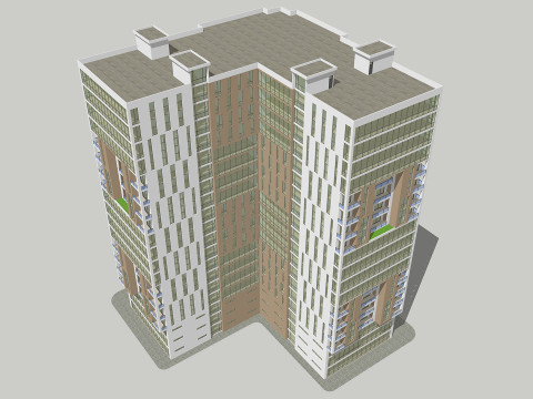 Багатофункціональний будинок 4 3D Модель