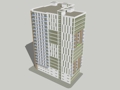 Багатофункціональний будинок 4 3D Модель