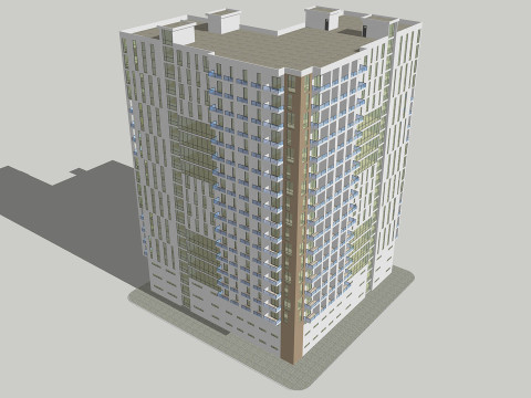 Багатофункціональний будинок 4 3D Модель