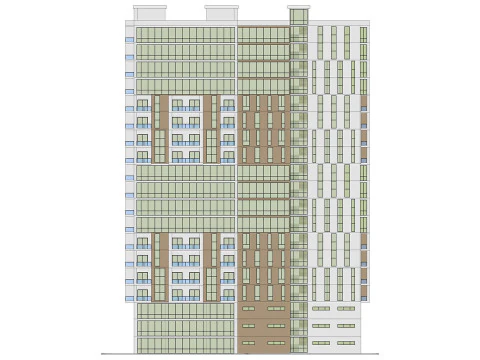 複合用途ビル4 3Dモデル