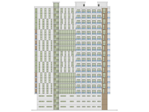 Багатофункціональний будинок 4 3D Модель