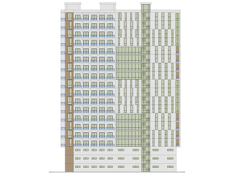 Багатофункціональний будинок 4 3D Модель