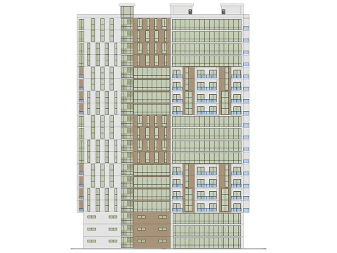 複合用途ビル4 3Dモデル