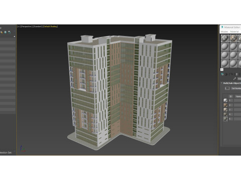 Багатофункціональний будинок 4 3D Модель