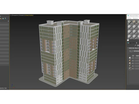 複合用途ビル4 3Dモデル