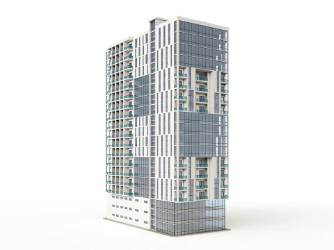 複合用途ビル5 3Dモデル