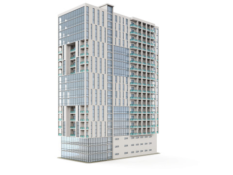 Багатофункціональний будинок 5 3D Модель